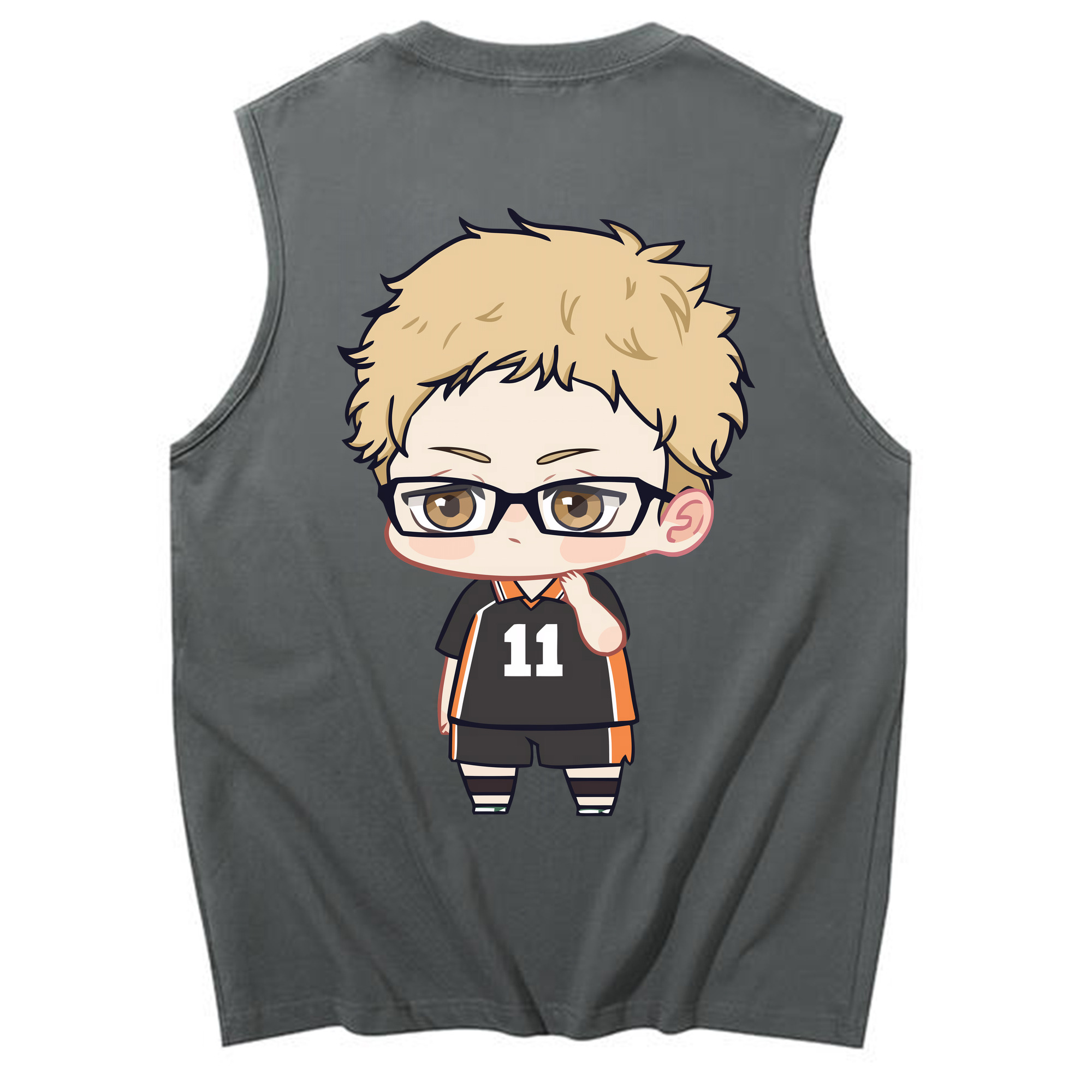 （画像用） ハイキュー!! Haikyu!! コットン100％タンクトップ（背面プリント）